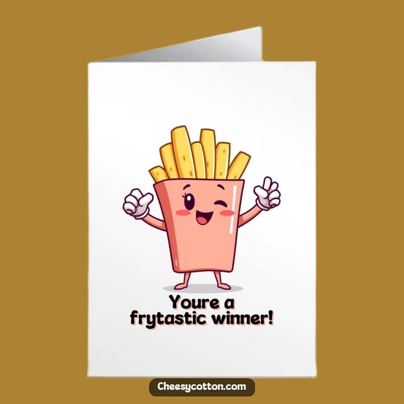 Free Printable Congrats Card: Superhero Fry, Mighty Downloadable Gift