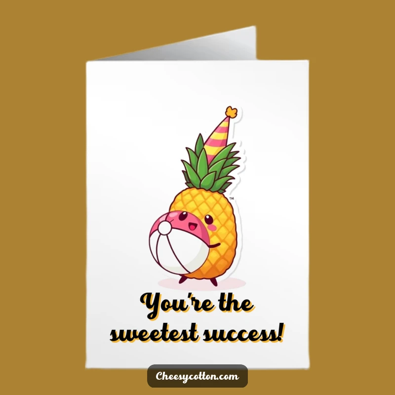 Free Printable Congratulations Card: Pineapple Party for a Fun DIY Downloadable Gift