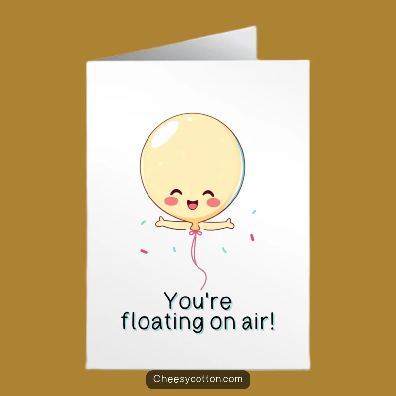 Free Printable Funny Congrats Card: Balloon Streamer Downloadable Gift