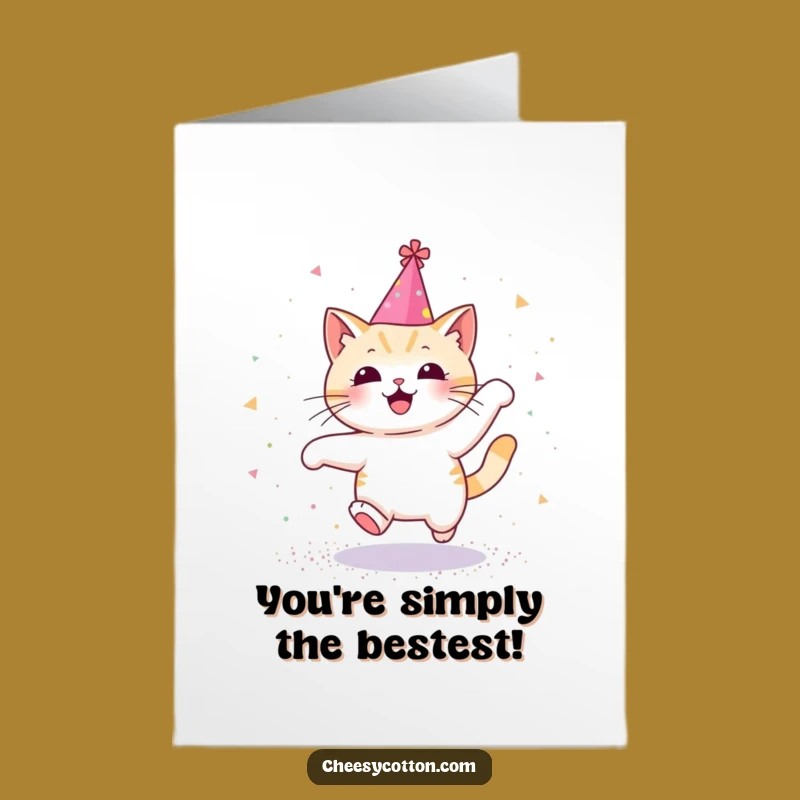 Free Printable Kawaii Cat Congrats Card: Funny DIY Downloadable Gift for Celebrations