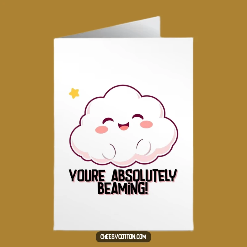 Free Printable Congrats Cloud Card: Cheerful Downloadable for Uplifting Success