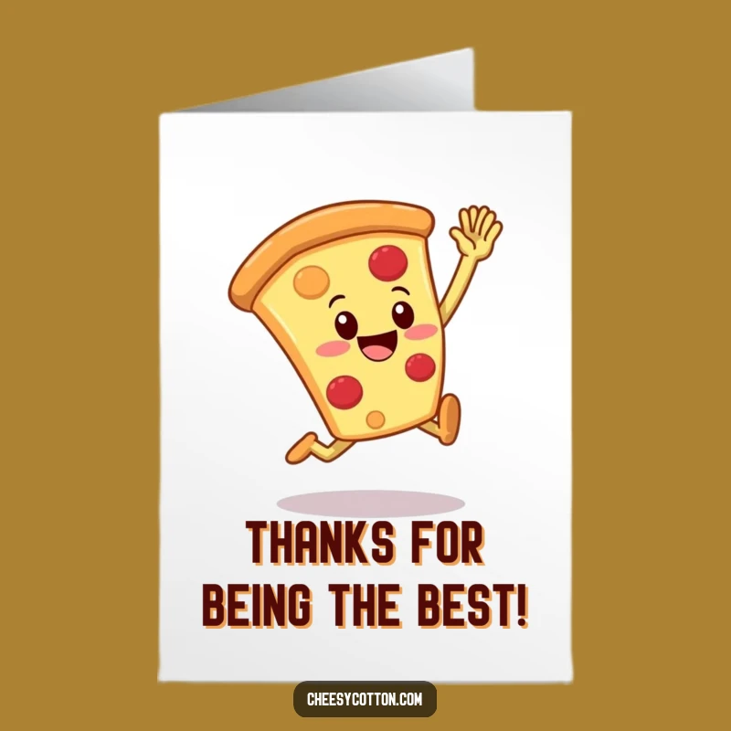 Free Printable Thank You Card: Pizza High Five, Delicious Downloadable Gift