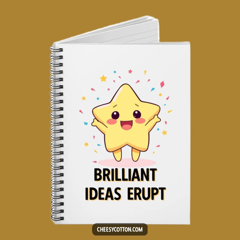Funny Kawaii Star Confetti Notebook: Jot Down Celebratory Ideas
