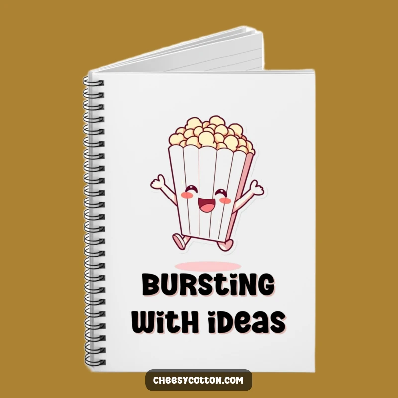 Funny Popcorn Leap Notebook - Jot Down Ideas with Excitement Gift!
