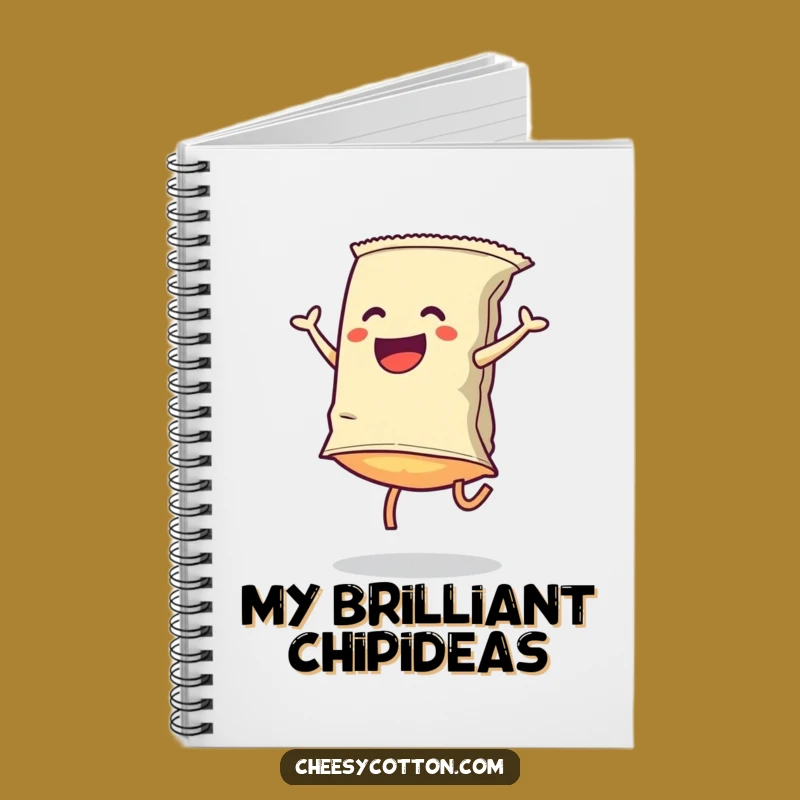 Funny Chip Cartwheel Notebook: Jot Down Ideas with Snack-tastic Inspiration