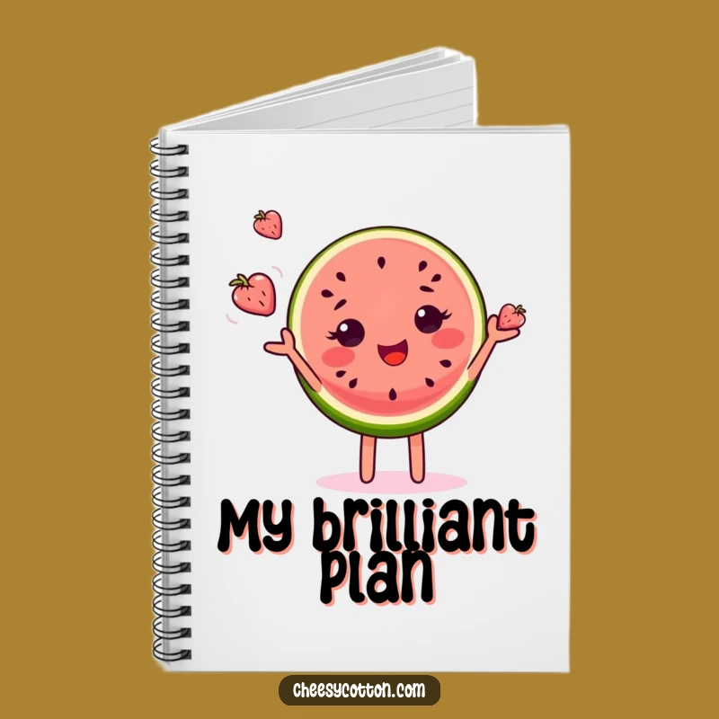 Funny Watermelon Juggling Notebook - Jot Down Fun Ideas