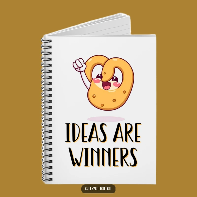 Funny Pretzel Fist Pump Notebook: Victory Journal, Cheerful Notepad