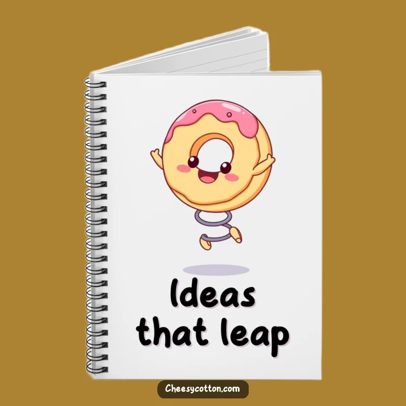 Funny Kawaii Donut Spring Notebook: Capture Your Bouncing Ideas