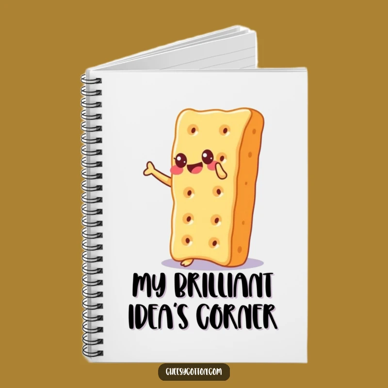 Funny Cheesy Cracker Notebook: Jot Down Ideas with Glee and Wit