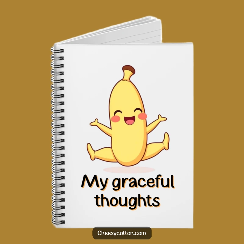 Funny Banana Split Notebook - Jot Down Flexible Ideas