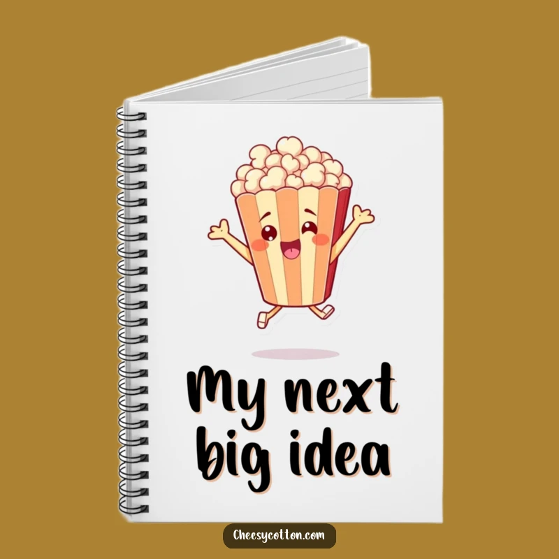 Funny Popcorn Leap Notebook - Jot Down Your Exciting Ideas