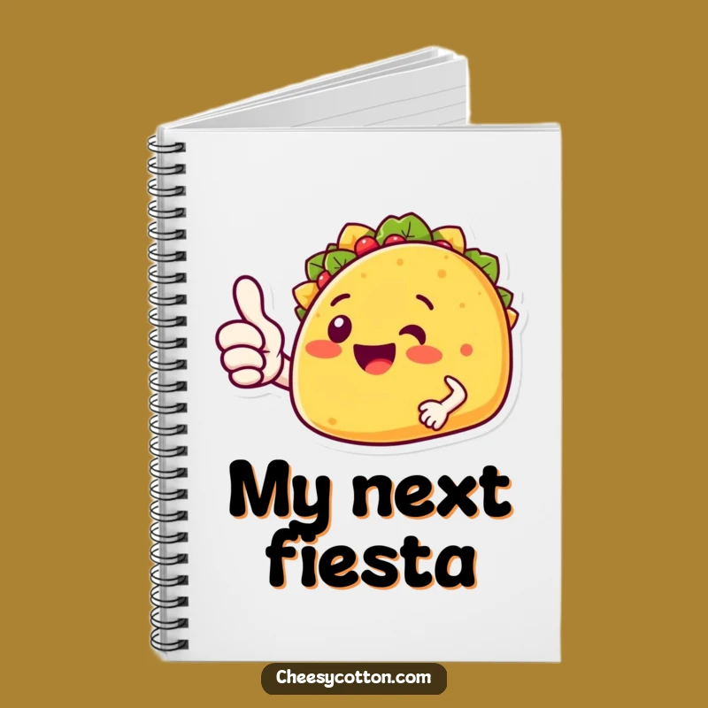 Funny Taco Thumbs Up Notebook: Jot Down Ideas with a Fiesta Character