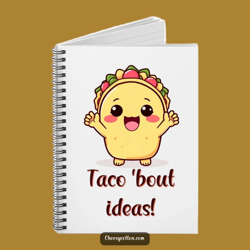 Funny Kawaii Taco Notebook: Jot Down Ideas with this Cheerful Companion
