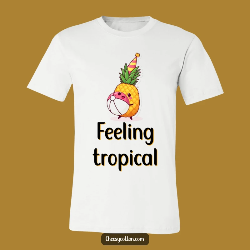 Funny Kawaii Pineapple Party T-Shirt: Hilarious Gift for Summer Fun Lovers