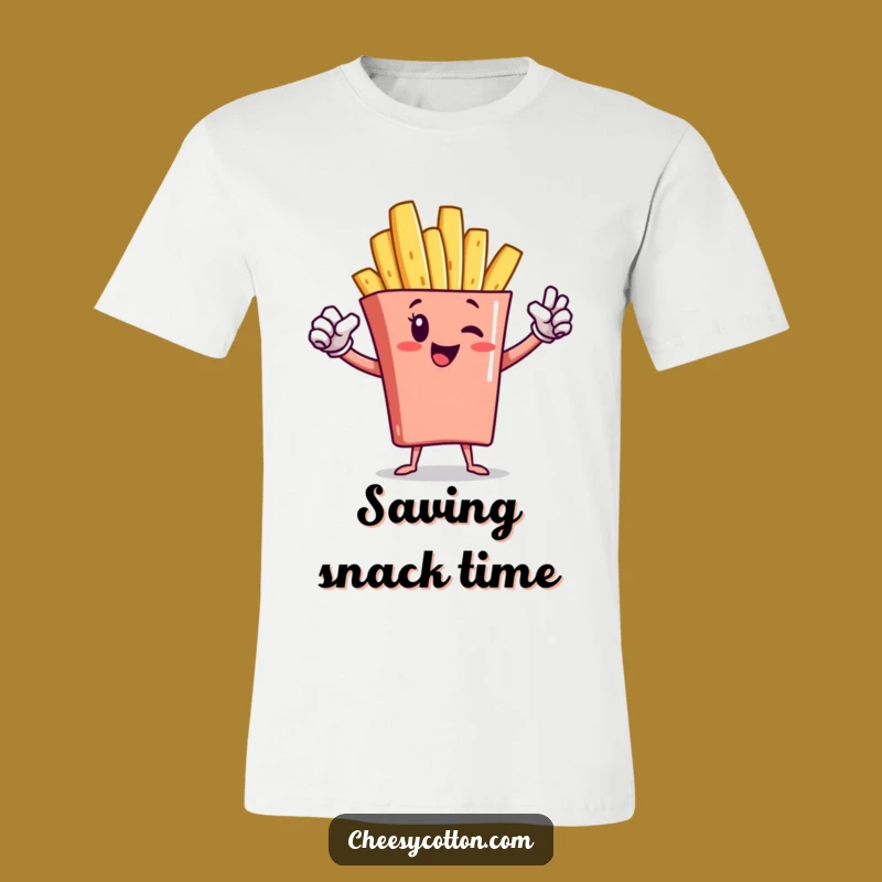Funny French Fry Superhero Tee: Save the World in Style!