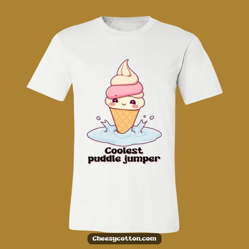 Funny Ice Cream Splash T-Shirt: Wear Your Sweetest, Splashiest Moments