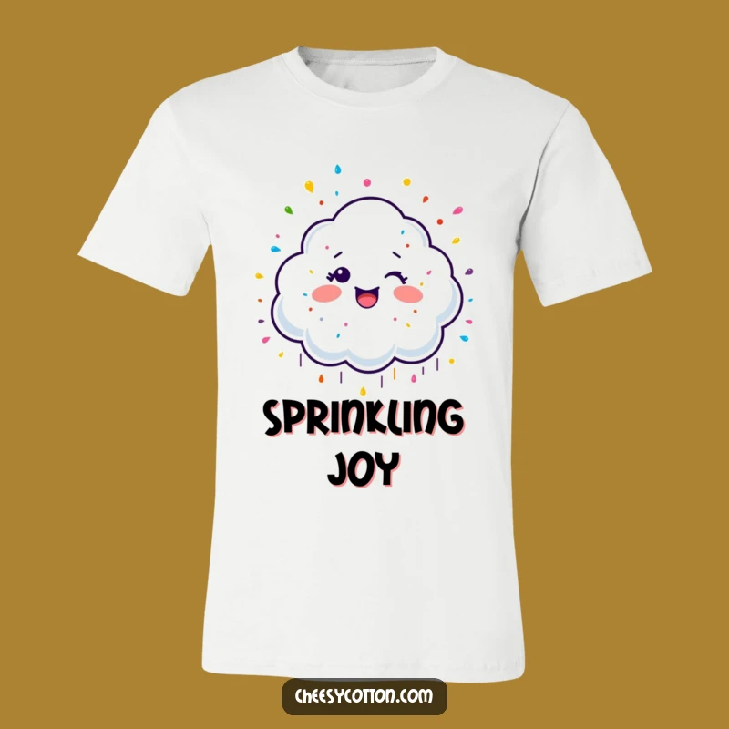 Giggling Cloud Sprinkles Funny T-Shirt: Sweet Fun for All, a Funny Gift!