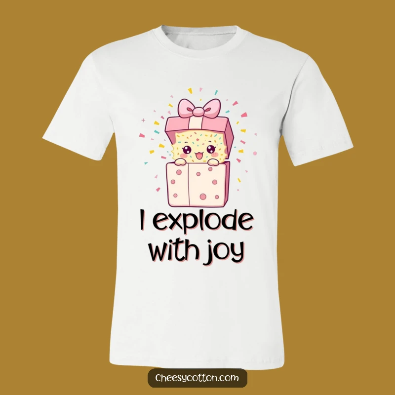 Funny Present Blast T-Shirt: Wearable Celebration and Hilarious Gift for All