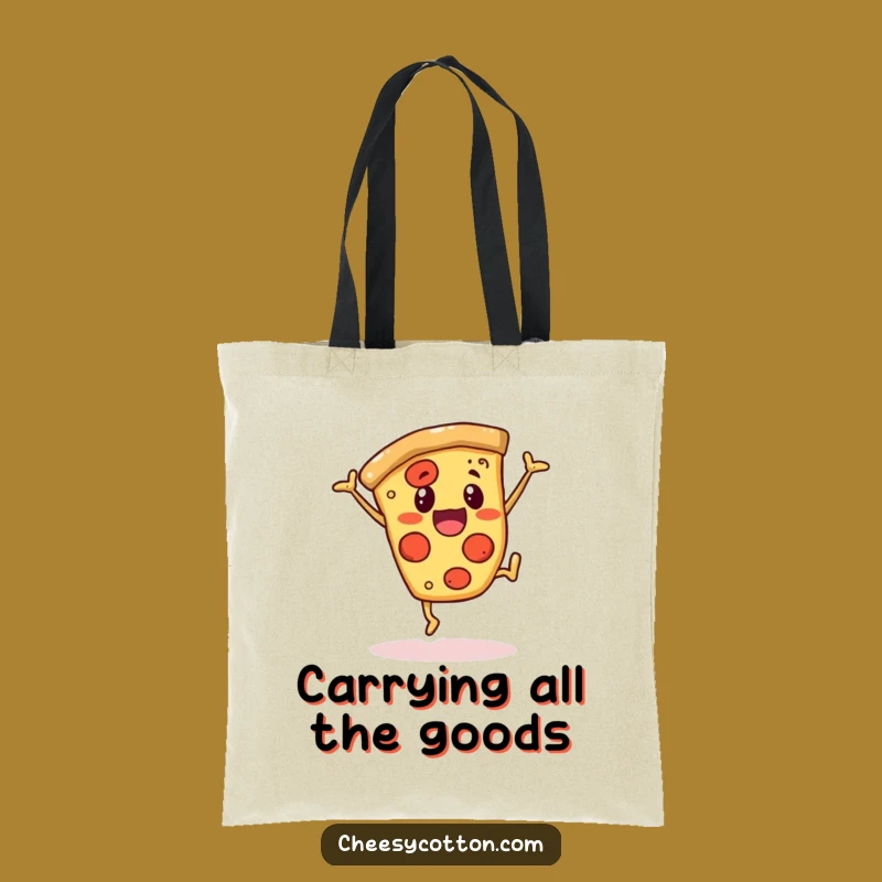 Funny Pizza Tote Bag: Carry Your Pizza Love and Laughs with This Character
