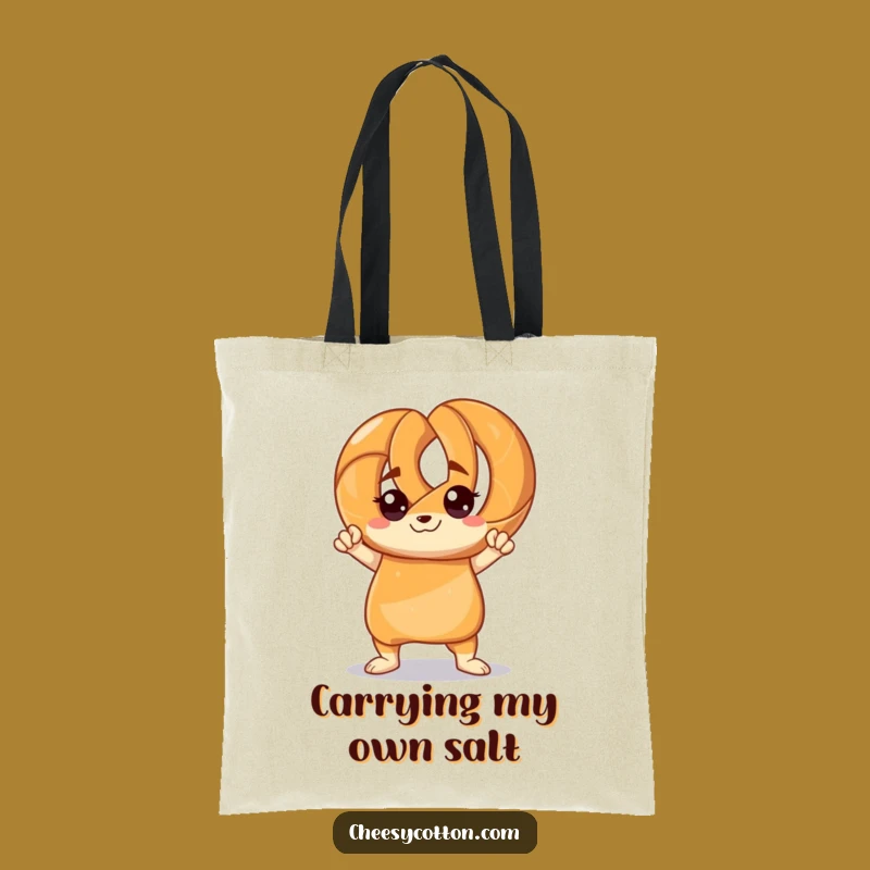 Funny Pretzel Pose Tote Bag: Carry Your Confidence with This Hilarious Accessory