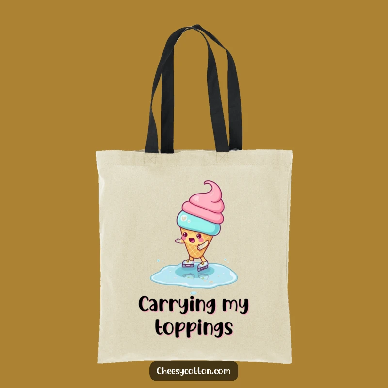 Funny Ice Cream Tote Bag: Carry the Chaos, A Sweet Funny Gift!