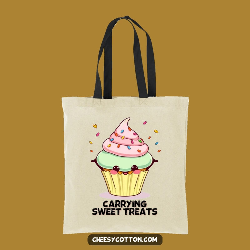 Funny Cupcake Tote Bag: Carry Your Treats with Hilarious Dessert Style