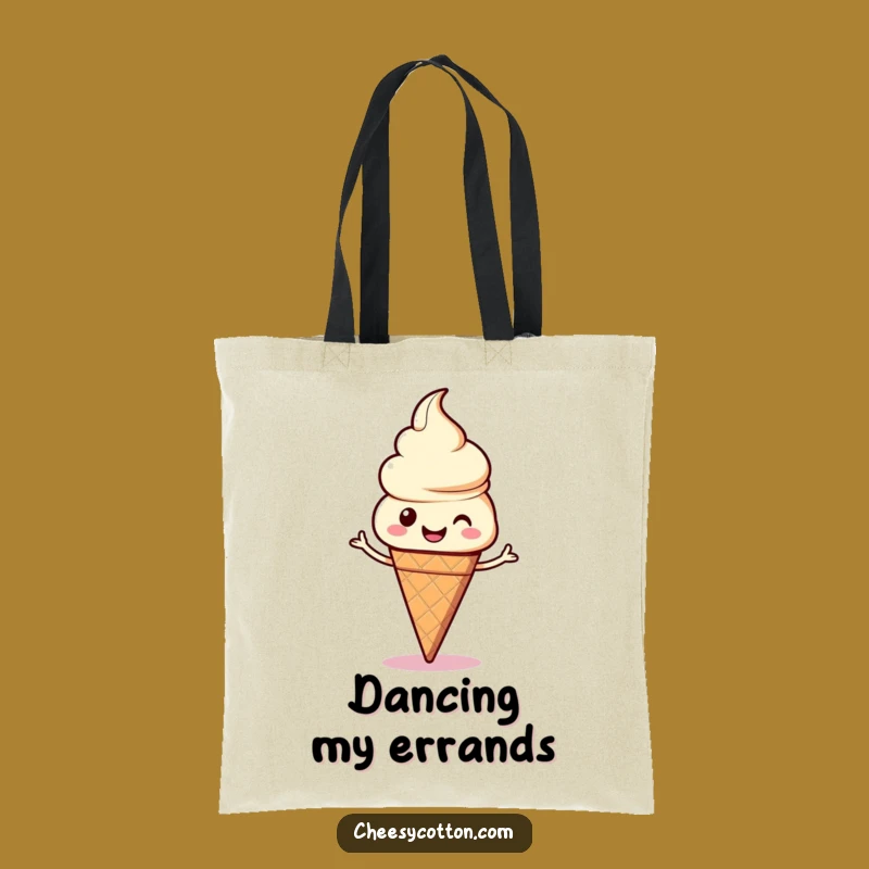 Funny Kawaii Ice Cream Dance Tote Bag Carry Your Fun Around