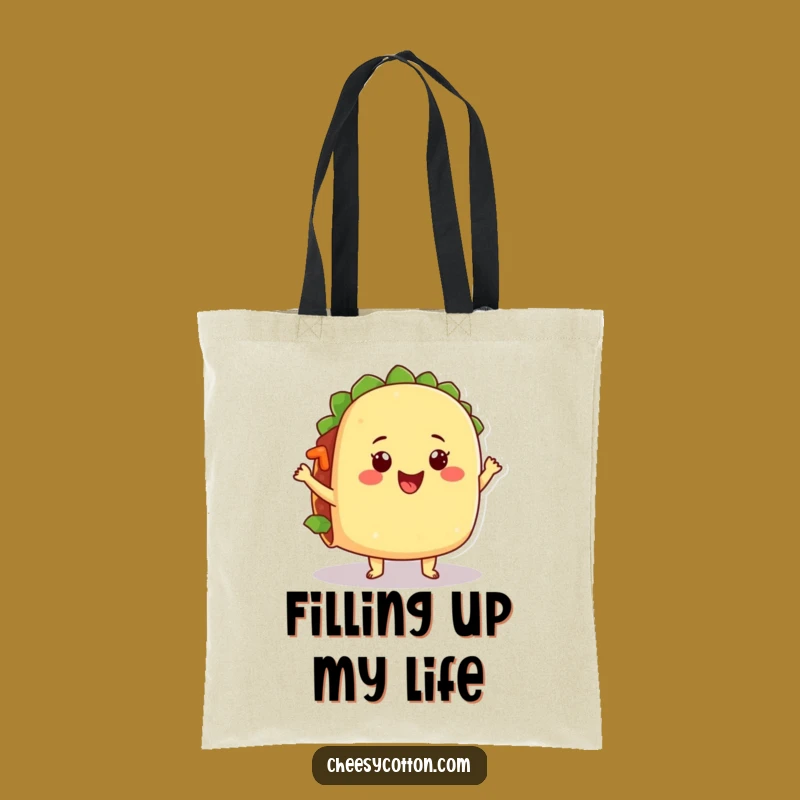 Funny Dancing Taco Tote Bag: Carry Your Fun with This Hilarious Food Character