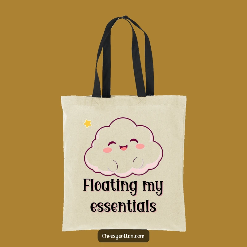 Funny Kawaii Cloud Tote Bag: Carry Your Smiles, Practical Funny Gift For Everyday
