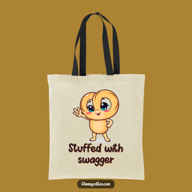 Funny Pretzel Pose Tote Bag - Carry Your Confidence Gift!